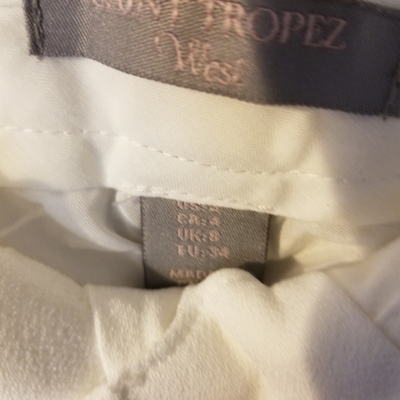 St. Tropez West Ivory wide trouser pant. - Picture 3 of 5